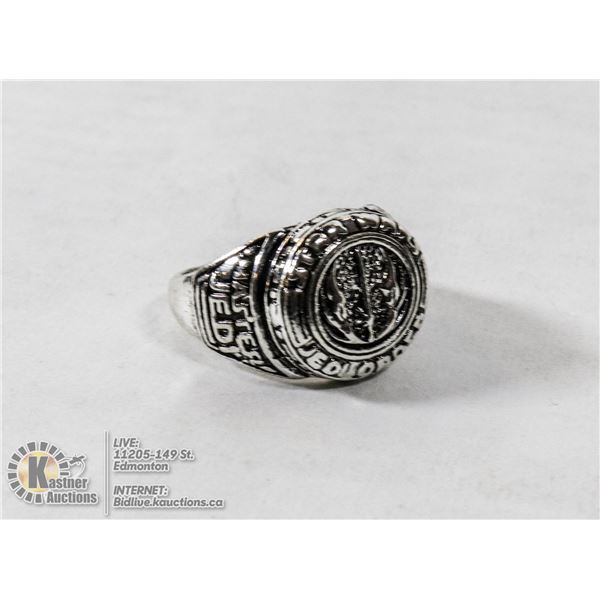 SILVER PLATED STAR WARS: JEDI ORDER MENS RING