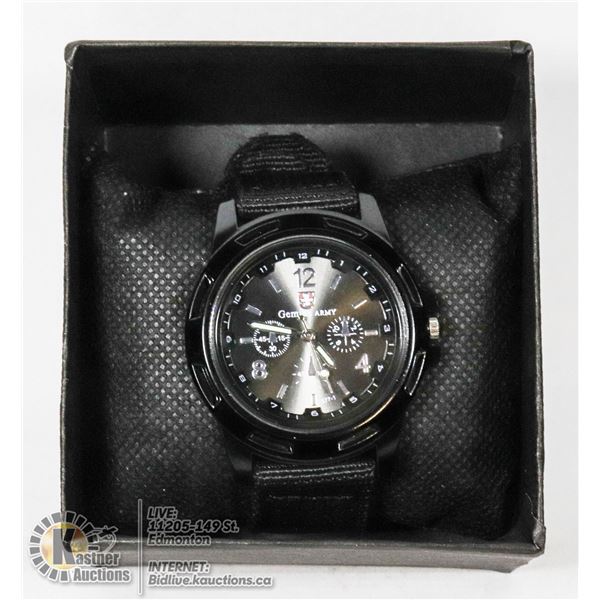 NEW GENIUS ARMY WATCH BLACK ON BLACK