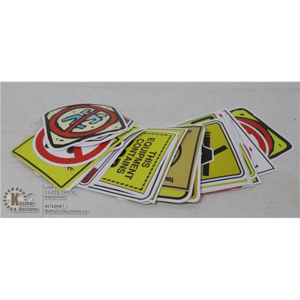 BUNDLE OF FUNNY SIGN STICKER SET