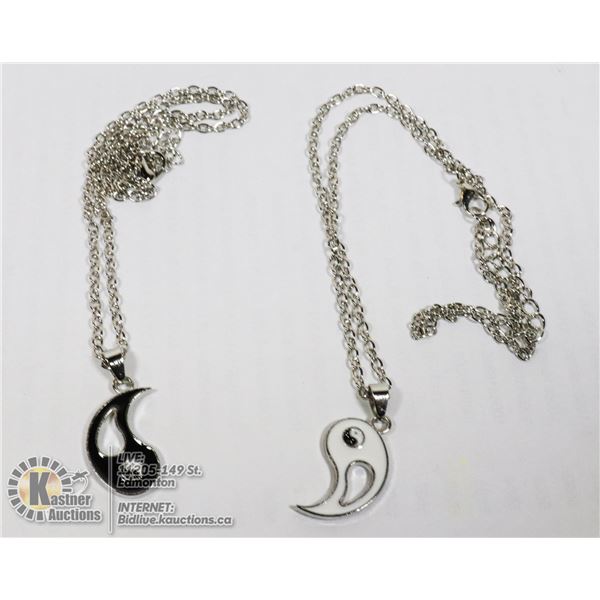 NEW YING AND YANG NECKLACE SET
