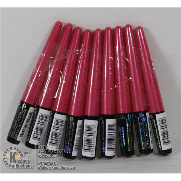 LOT OF 9 RIMMEL WONDER SWIPE EYELINERS