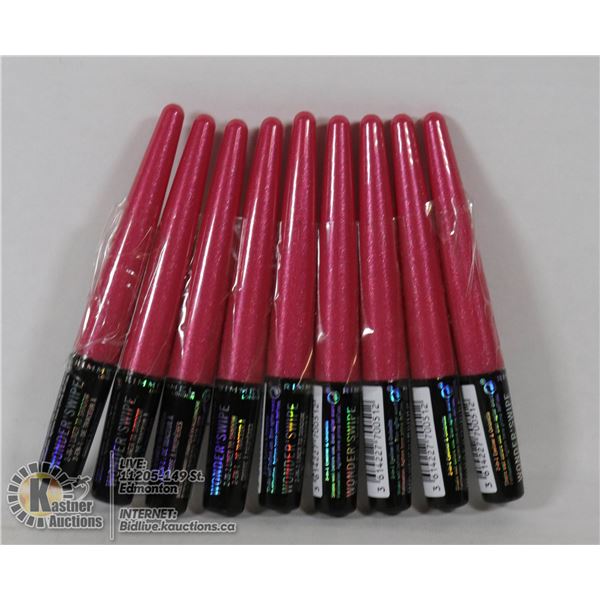 LOT OF 9 RIMMEL WONDER SWIPE EYELINERS