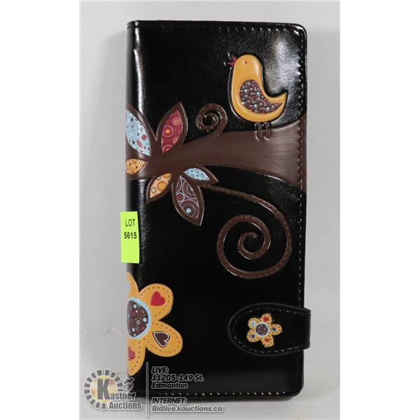 NEW SHAGWEAR PATCHWORK FLOWERS WALLET