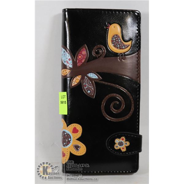 NEW SHAGWEAR PATCHWORK FLOWERS WALLET