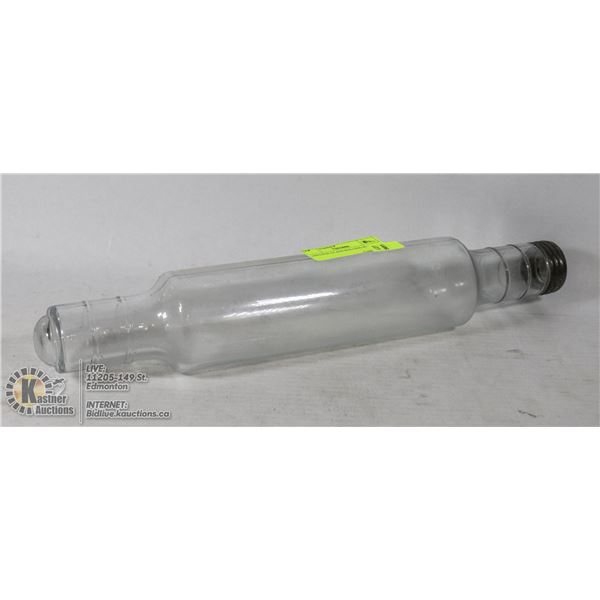 VINTAGE GLASS ROLLING PIN