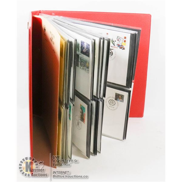 ESTATE BINDER FULL OF CANADA FIRST DAY COVERS
