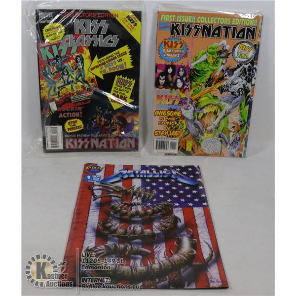 METALICA#1,KISS CLASSICS TPB,KISS NATION#1,