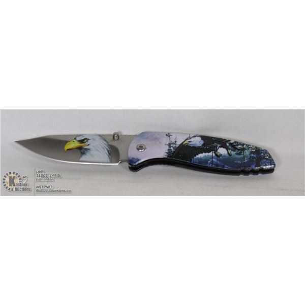 NEW EAGLE THEMED FOLDING KNIFE