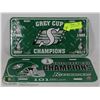 Image 1 : SASKATCEWAN ROUGHRIDERS LICENCE PLATES