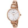 Image 1 : NEW FOSSIL WHITE DIAL ROSE-GOLD TONE 34MM WATCH GOLD COLOR MAY APPEAR DIFFERENT IN PICTURE BECAUSE O