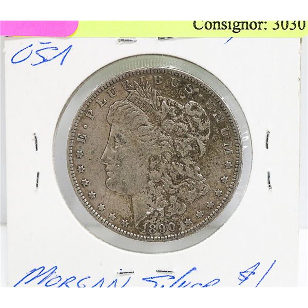 1890 O USA MORGAN SILVER DOLLAR