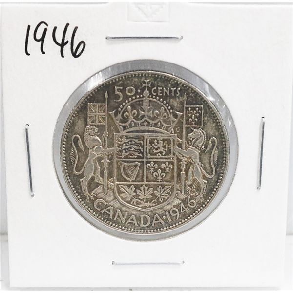 1946 SILVER CANADA 50 CENTS COIN