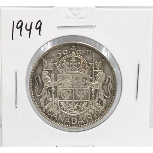 1949 SILVER CANADA 50 CENTS COIN