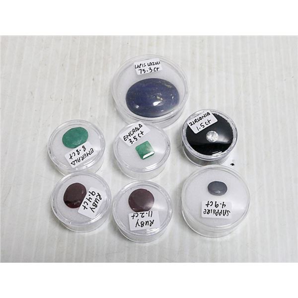 X7 GENUINE RUBY, EMERALD, SAPPHIRE, GEMS