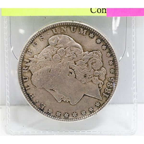 1885 USD MORGAN SILVER $1 COIN
