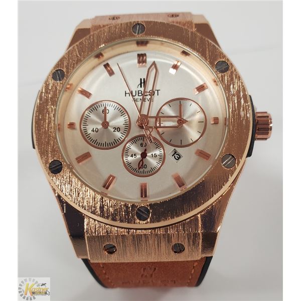 NEW HUBLOT REPLICA WATCH WITH SILICON/LEATHER FEEL