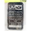 Image 1 : J.M 1 TROY OUNCE .999 SILVER BAR