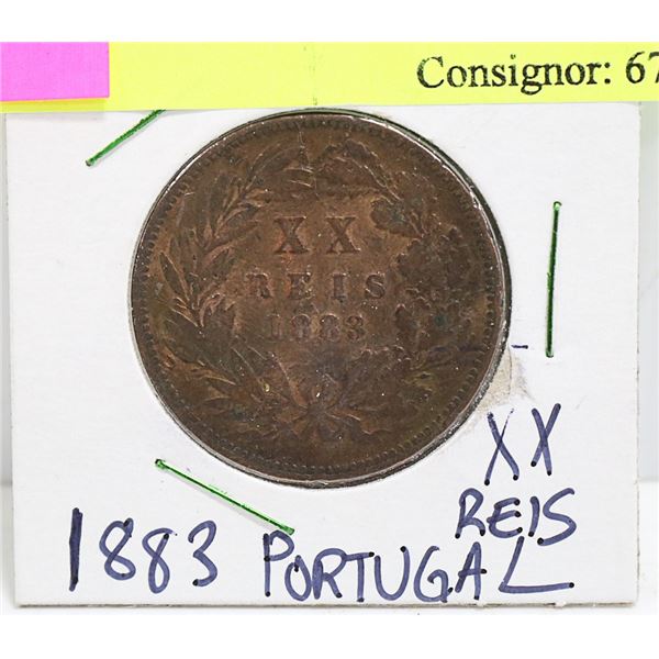 1883 PORTUGAL XX RIES