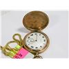 Image 1 : VINTAGE WALTHAM GOLD PLATE POCKET WATCH IN HUNTER