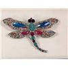 Image 1 : DRAGONFLY RHINESTONE BROOCH