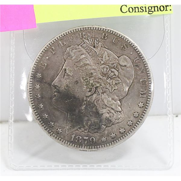 1879 USD MORGAN SILVER $1 COIN