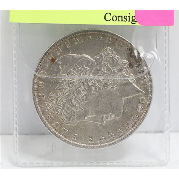 1896 USD MORGAN SILVER $1 COIN