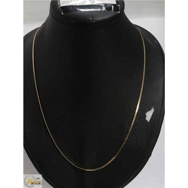 10 KT 18" YELLOW GOLD NECKLACE