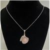 Image 1 : ROSE QUARTZ STONE IN STAINLESS CLAW NECKLACE