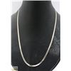 Image 1 : SOLID .925 SILVER ITALIAN HERRINGBONE CHAIN 18"
