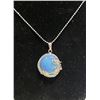Image 1 : MOONSTONE WRAPPED WITH DRAGON NECKLACE STAMPED