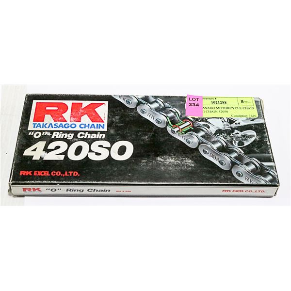 RK TAKASAGO MOTORCYCLE CHAIN "O" RING CHAIN 42050