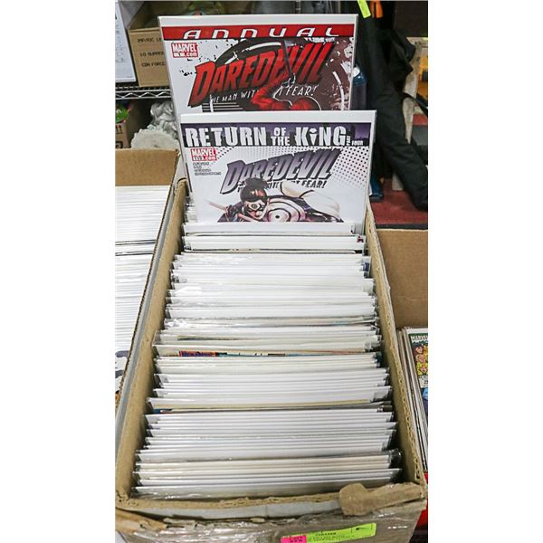 SHORT BOX FILLED WITH DAREDEVIL MARVEL COMICS
