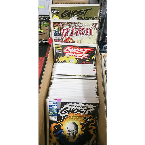 BOX WITH MARVEL GHOST RIDER COMICS