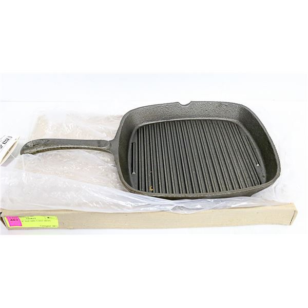 NEW 9" X 9" SQUARE CAST IRON GRIDDLE