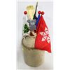 Image 1 : ANTIQUE JUG WITH FLAGS