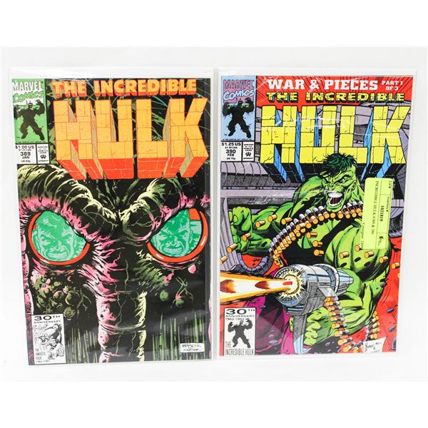 INCREDIBLE HULK #389 & 390