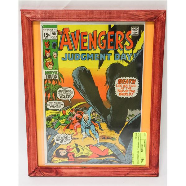 AVENGERS #90 FRAMED COLLECTOR COMIC