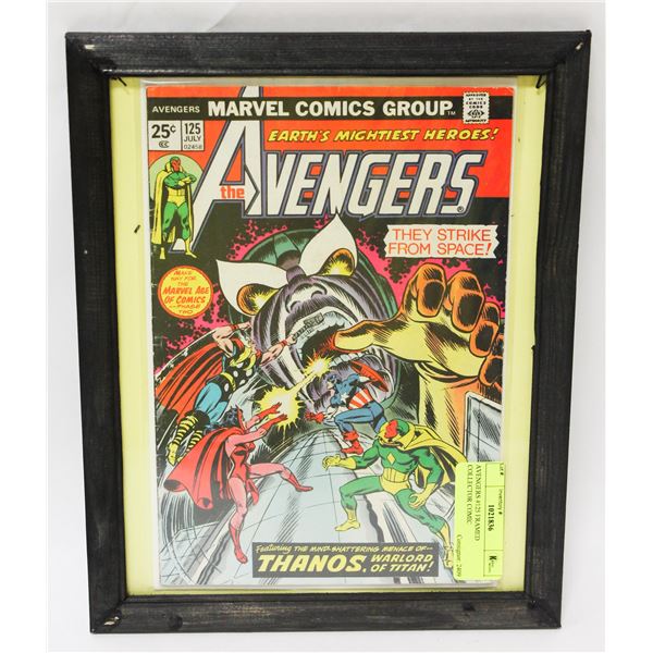 AVENGERS #125 FRAMED COLLECTOR COMIC