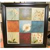 Image 1 : SHOWHOME FLORAL RAISED ART PICTURE