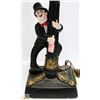 Image 2 : CHARLIE CHAPLIN 1950'S CHALKWARE GLOBE LAMP