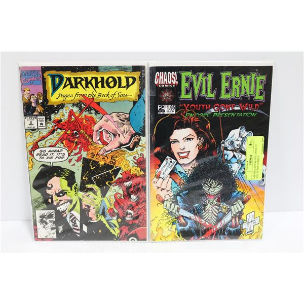 DARKHOLD #2 & EVIL ERNIE #2 COLLECTOR COMICS