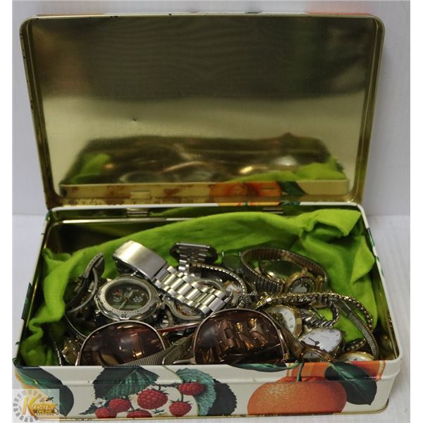 TINS WITH SEVERAL WATCHES