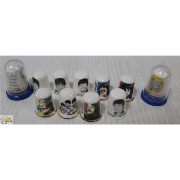 11 DIFFERENT BEATLES THIMBLES - MADE IN ENGLAND