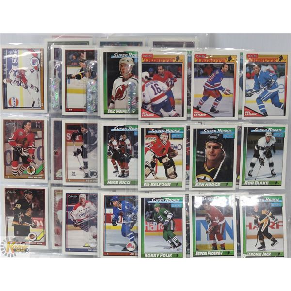 90-91 O-PEE-CHEE COMPLETE SET PLUS RUSSIAN