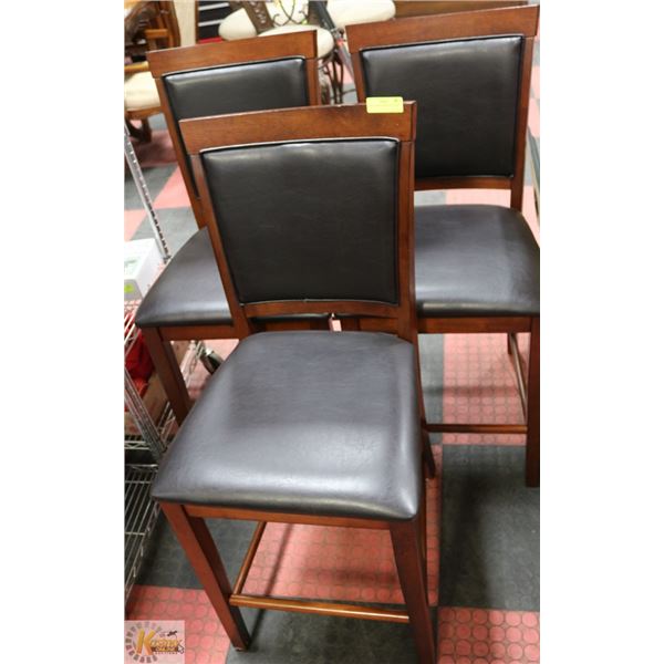 LOT OF 3 HIGH BACK CHAIRS
