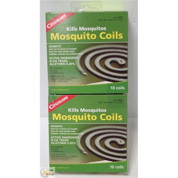 NEW COGHLANS MOSQUITO COILS *** 20 COILS TOTAL***