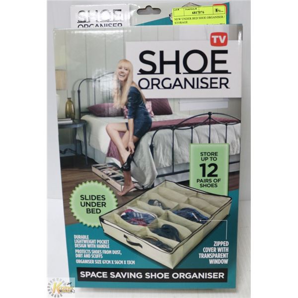 NEW UNDER BED SHOE ORGANISER / STORAGE