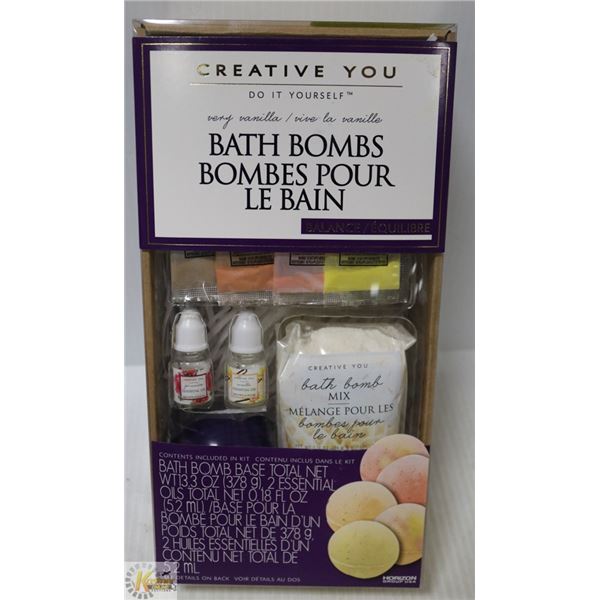 CREATIVE YOU CREATE YOUR OWN BATH BOMBS ( BALANCE)