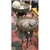 Image 1 : 2 DECORATIVE PLANTERS WITH CLAW FEET