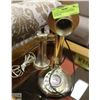 Image 1 : ANTIQUE BRASS CANDLESTICK TELEPHONE